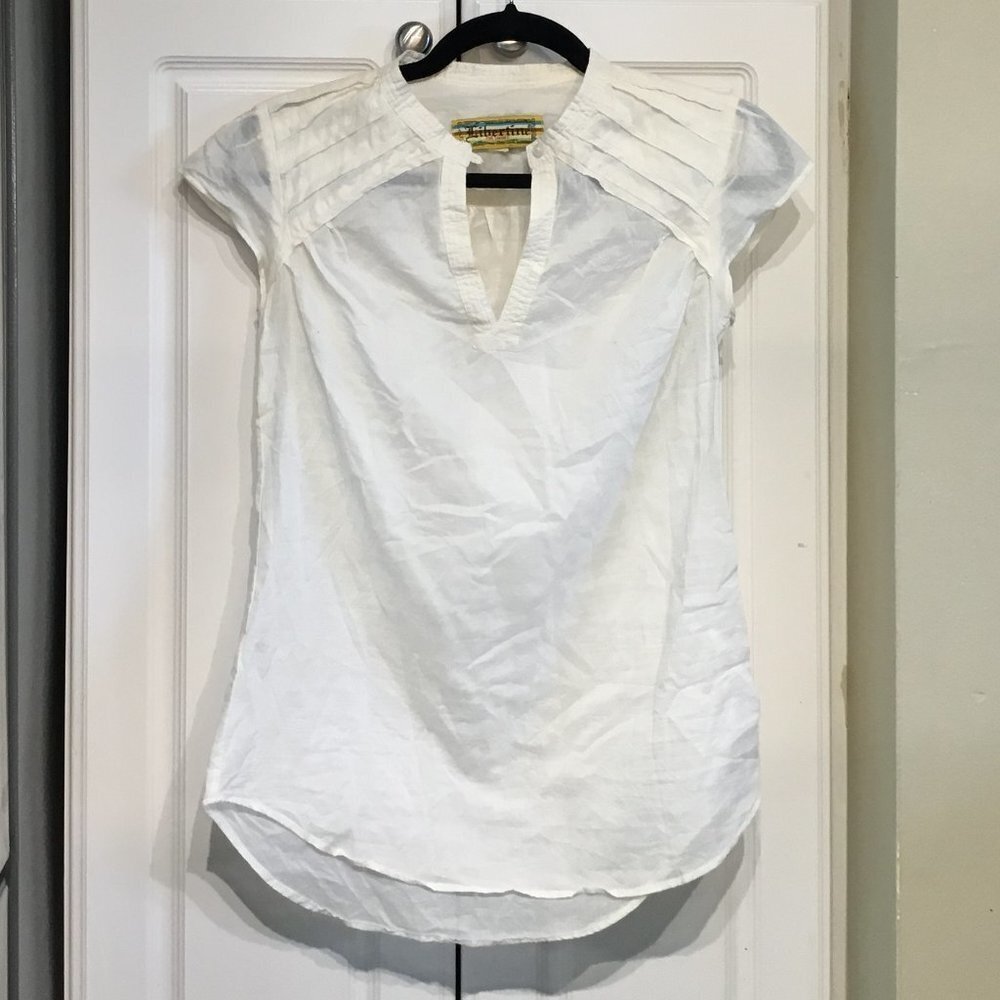 Libertine for Target Cotton Cap Sleeve Popover Top